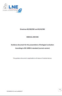 Presentation of biological evaluation according to ISO 10993-1 Download the Guide